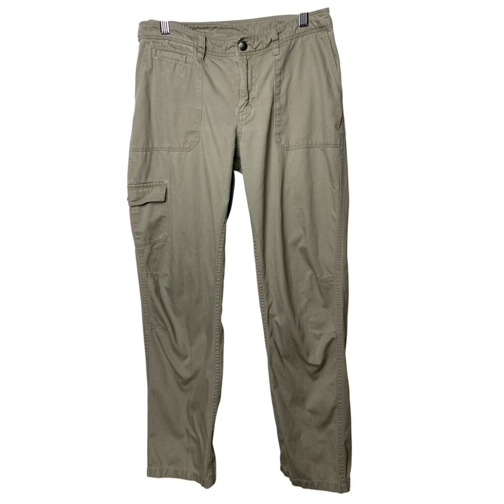 Patagonia Cargo Hiking Pants Womens 6 Khaki 100% Organic Cotton Trail Outdoor